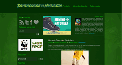 Desktop Screenshot of defensoresdanatureza.com.br