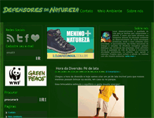 Tablet Screenshot of defensoresdanatureza.com.br
